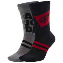 Adult - Jordan Jumpman Classic Legacy Crew Socks 2 Pack - Grey/Black