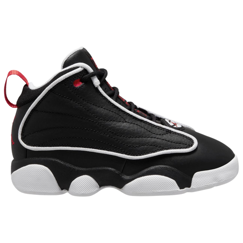 

Jordan Boys Jordan Pro Strong - Boys' Preschool Basketball Shoes White/Black/University Red Size 11.0