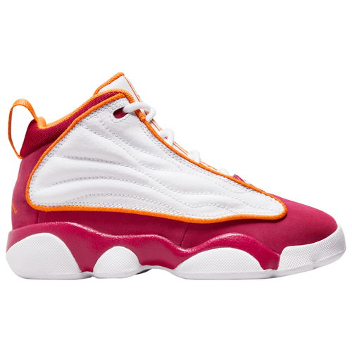 

Jordan Boys Jordan Pro Strong - Boys' Preschool Basketball Shoes Cardinal Red/Vivid Orange/White Size 2.0