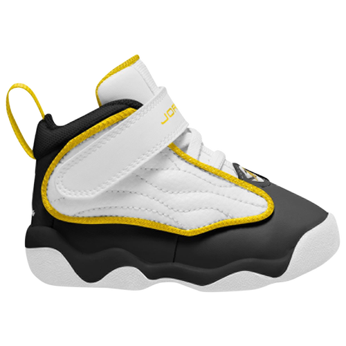 

Boys Jordan Jordan Pro Strong - Boys' Toddler Basketball Shoe White/Tour Yellow/Black Size 08.0