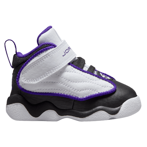 

Jordan Boys Jordan Pro Strong - Boys' Toddler Basketball Shoes Black/Electro Purple/White Size 7.0