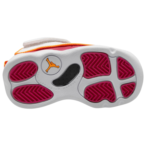 Jordan Boys Pro Strong Basketball Shoes Vivid Orange Cardinal Red White Size 05.0