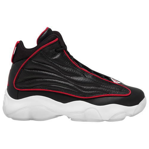 

Boys Jordan Jordan Pro Strong - Boys' Grade School Basketball Shoe Black/University Red/White Size 06.5