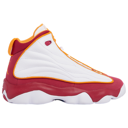 

Jordan Boys Jordan Pro Strong - Boys' Grade School Basketball Shoes White/Vivid Orange/Cardinal Red Size 04.5