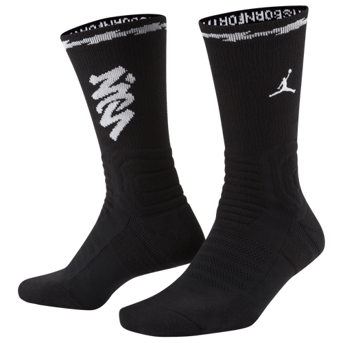 

Jordan Mens Jordan Flt Crew Socks - Mens Black/White Size L