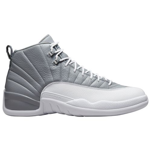 

Jordan Mens Jordan Retro 12 - Mens Basketball Shoes Grey/White Size 09.5