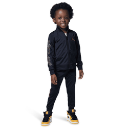 Boys' Toddler - Jordan Take Flight B&G Tricot Set - Black/Gold