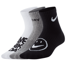 Adult - Nike HND 3 Pack Quarter Socks - Black/White/Grey