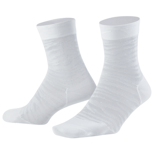 

Nike Womens Nike 2 Pack Sheer Quarter Socks - Womens White/White Size M