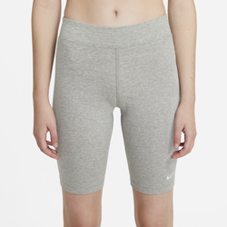 Women's - Nike Essential Bike LBR MR Shorts - Dark Grey Heather/White