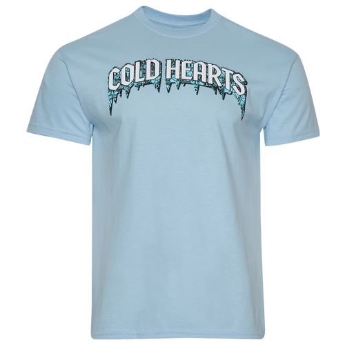 MENS - Overtime Cold Hearts Collage T-Shirt - Carolina/White