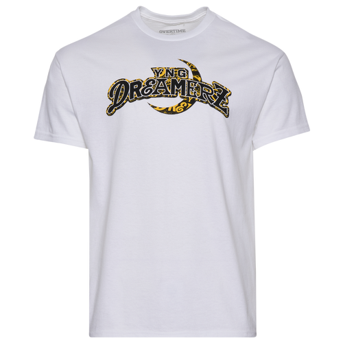  - Overtime YNG Dreamerz Collage T-Shirt - White/Yellow