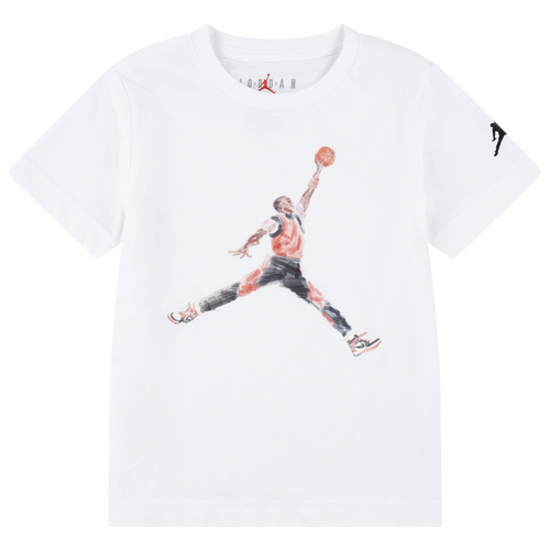 

Jordan Boys Jordan Watercolor Jumpman T-Shirt - Boys' Toddler White/Red Size 3T