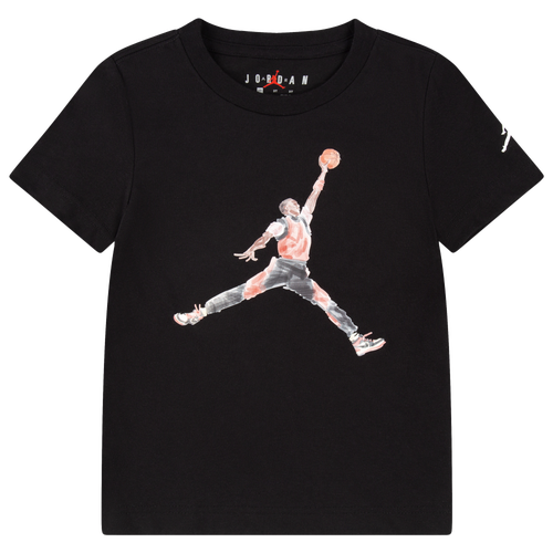 Boys Jordan Watercolor Jumpman T Shirt Boys Toddler Red Black Size 2T