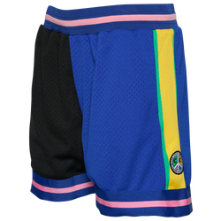 Men's - Cross Colours Peace Mesh Shorts - Black/Blue