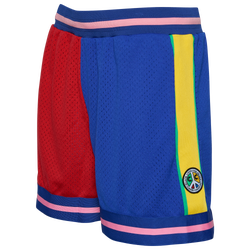 Men's - Cross Colours Peace Mesh Shorts - Red/Blue