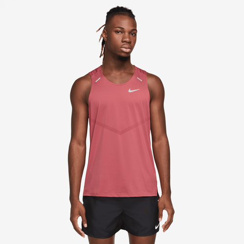 

Nike Mens Nike Dri-Fit Rise 365 Tank - Mens Adobe/Reflective Silver Size L