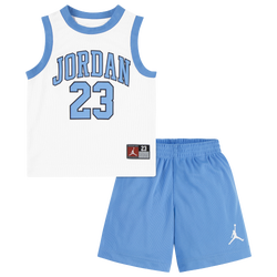 Boys' Toddler - Jordan 23 Jersey Set - Carolina/White