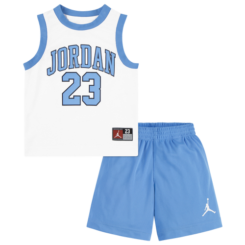 

Boys Jordan Jordan 23 Jersey Set - Boys' Toddler White/Carolina Size 2T
