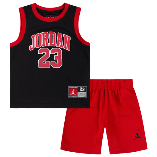 

Boys Jordan Jordan 23 Jersey Set - Boys' Toddler Black/Red Size 4T