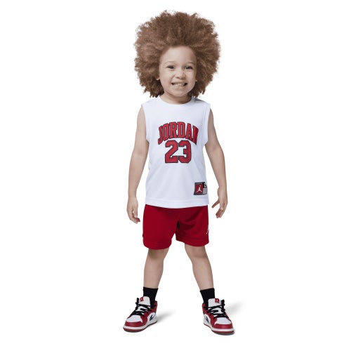 

Boys Jordan Jordan 23 Jersey Set - Boys' Toddler White/Red Size 4T