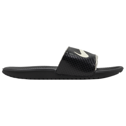 Boys' Grade School - Nike Kawa Slides Fun - Black/White