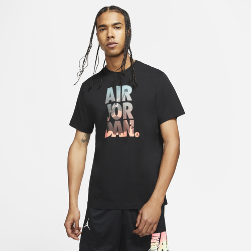 

Jordan Mens Jordan Jumpman Classic Short Sleeve GFX T-Shirt - Mens Black Size S