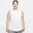 Nike Dry Tank Essential Swoosh Plus - Women's White/Black