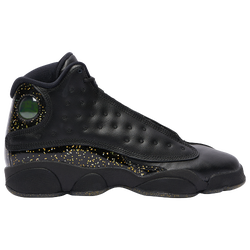Girls' Grade School - Jordan Retro 13 - Black/Metallic Gold
