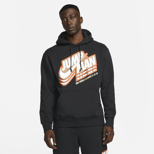 

Jordan Jordan Jumpman Core Fleece Pullover - Mens Black/Black Size M