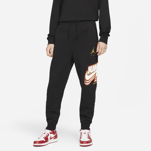 

Nike Mens Nike Jumpman Fleece Pants - Mens Black/Pollen Size XL