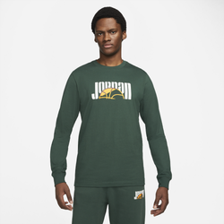 Men's - Jordan Sport DNA Long Sleeve Crew - Green/Tan
