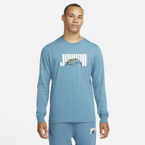 

Jordan Mens Jordan Sport DNA Long Sleeve Crew - Mens Blue/Black Size S