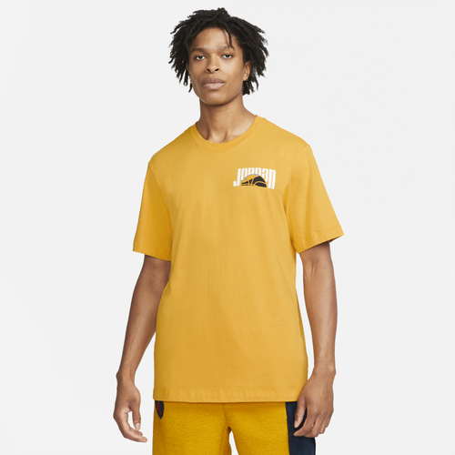 

Jordan Mens Jordan Sport DNA Short Sleeve Top - Mens Yellow/White Size XL