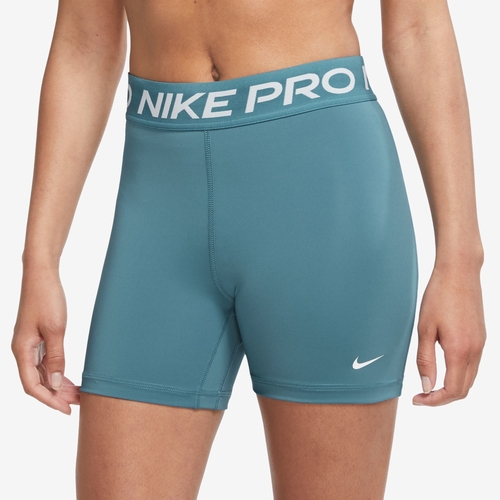 Nike Women's  Pro 365 5" Shorts In Noise Aqua/white