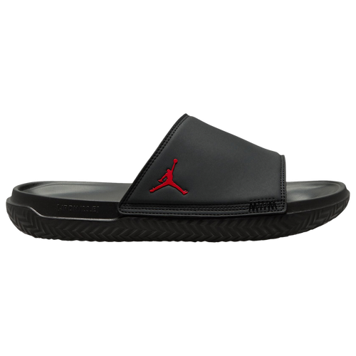 

Jordan Mens Jordan Play Slides - Mens Shoes Black/Grey/Red Size 8.0