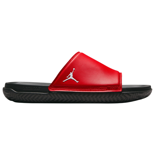 

Jordan Mens Jordan Play Slides - Mens Shoes Red/Black/White Size 8.0