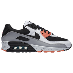 Men's - Nike Air Max 90  - White/Black/Orange