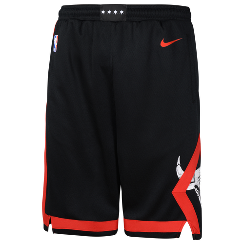 

Boys Nike Nike Bulls City Edition Swingman Shorts - Boys' Grade School Red/Black Size L