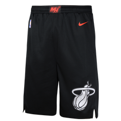 Boys' Grade School - Nike Heat City Edition Swingman Shorts - Black/Red