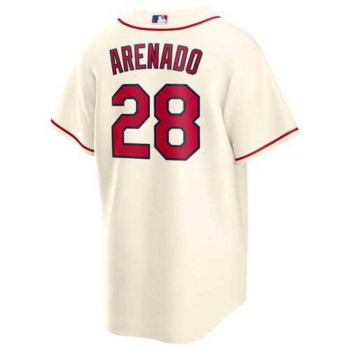 Mens Nolan Arenado Nike Cardinals Replica Player Jersey Cream/Cream