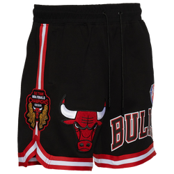Men's - Pro Standard Bulls NBA Team Logo Pro Shorts - Black/Black