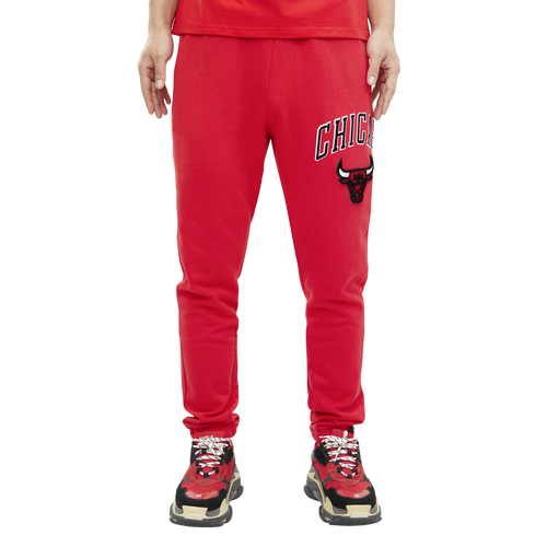 

Pro Standard Mens Pro Standard Bulls Stacked Logo Hoodie - Mens Red/Red Size XL