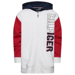 Boys' Grade School - Tommy Hilfiger Colorblock Full-Zip Hoodie - White/Blue/Navy