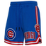 Pro Standard Cubs Team Shorts - Men's Blue/Red