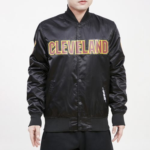 

Pro Standard Mens Pro Standard Cavaliers Satin Jacket - Mens Black/Black Size M