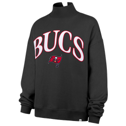 Women's - 47 Brand Buccaneers Vantage Mock Nck PO Crew Swtr - Gray