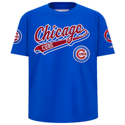 Boys' Grade School - Pro Standard Chicago Cubs Script T-Shirt - Blue/Red