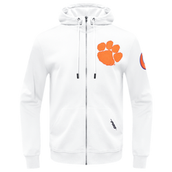 Men's - Pro Standard Clemson Unvierstiy Classic FZ Hoodie - White