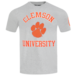 Men's - Pro Standard Clemson University Classic Stacked Logo Tee - Heather Grey